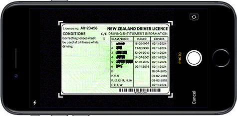 license front image